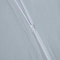 Misty Blue Long-Staple Cotton Duvet Cover Set
