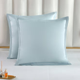 Long-staple Cotton Euro Sham Set of 2, Misty Blue
