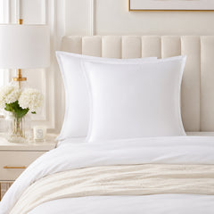 Long-staple Cotton Euro Sham Set of 2, White