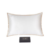Cream + Caramel Queen-Size Momme Mulberry Silk Pillow Sham