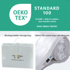 Summer, Machine Washable Silk Filled Blanket, White