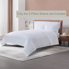 Long-staple Cotton Pillow Sham Set of 2, White