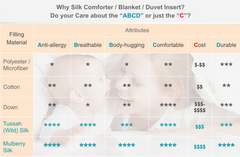 【Bundle】All Season Silk Duvet Insert + Misty Blue Duvet Cover Set (3-Piece)