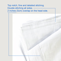 Long-staple Cotton Flat Sheet, White