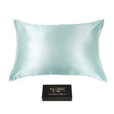 Queen Size 22 Momme Mulberry Silk Pillowcase - Light Green