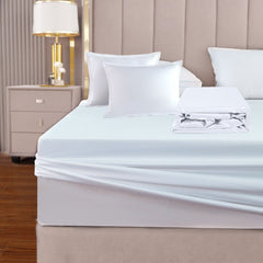 [Bundle] 100% Long-staple Cotton Bed Sheet Set (4-piece), White