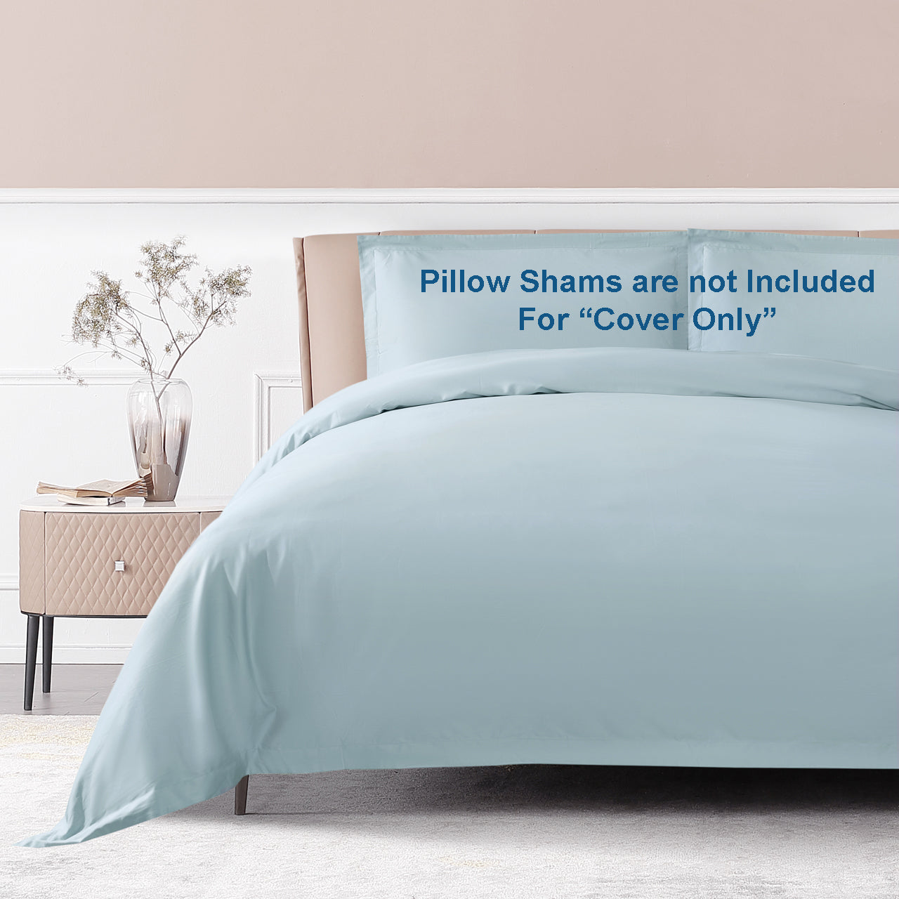 Long-staple Cotton Duvet Cover Only, Misty Blue