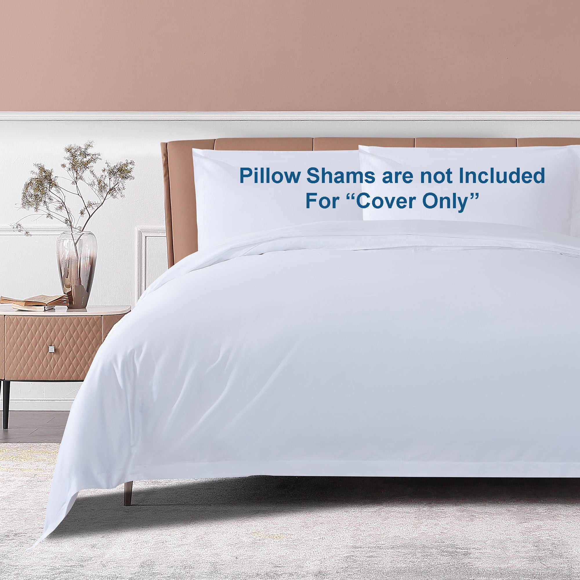 [Outlets] Long-staple Cotton Duvet Cover Only, White