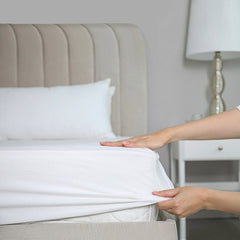[Outlets] Long-staple Cotton Fitted Sheet, White