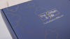 Long-staple Cotton Duvet Cover Set, 3-piece, Misty Blue + White