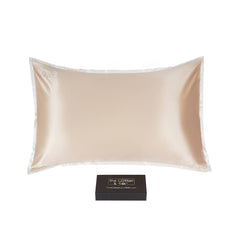 Caramel + Cream Queen-Size 100% 6A+ 22 Momme Mulberry Silk Pillow Sham
